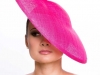 Raspberry & Nude hat by Jennifer Wrynne, Ireland $550.